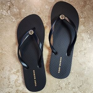 Tory Burch Black Flip Flops
